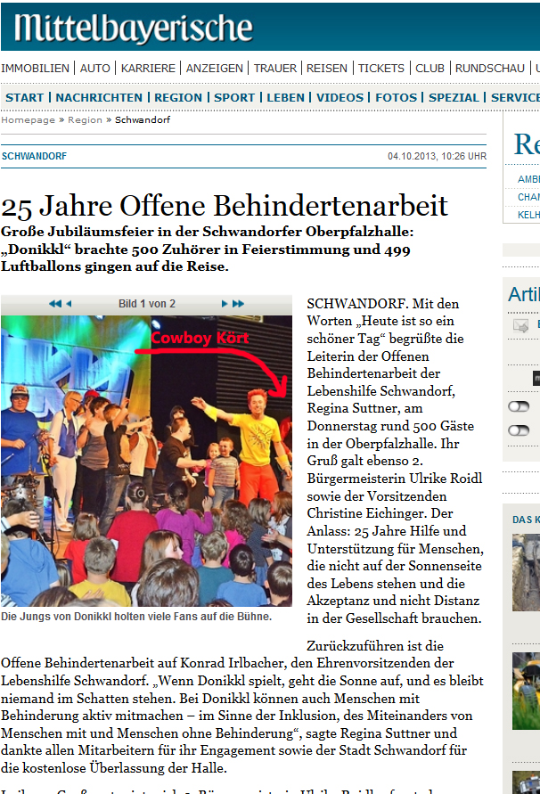 Donikkl und Gery Feind in der Mittelbayerischen Zeitung Donikkl-und-Gery-Feind-in-S